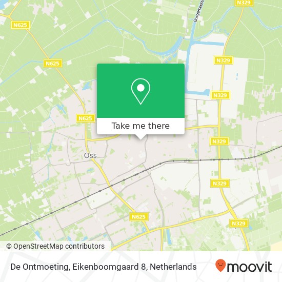 De Ontmoeting, Eikenboomgaard 8 kaart