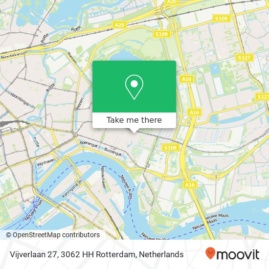 Vijverlaan 27, 3062 HH Rotterdam kaart
