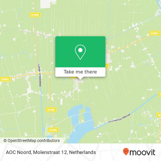 AOC Noord, Molenstraat 12 kaart