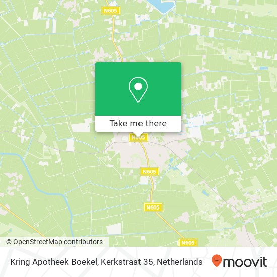 Kring Apotheek Boekel, Kerkstraat 35 kaart