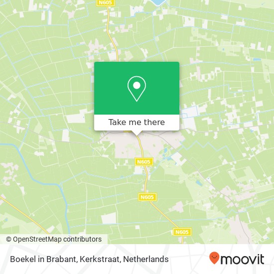 Boekel in Brabant, Kerkstraat kaart