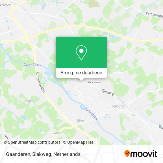 Gaanderen, Slakweg kaart