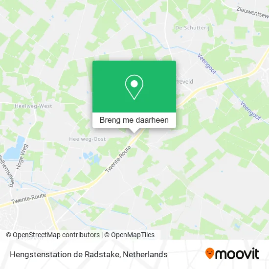 Hengstenstation de Radstake kaart