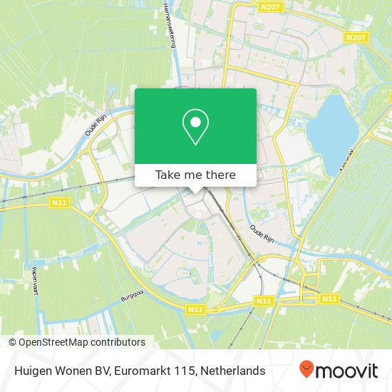 Huigen Wonen BV, Euromarkt 115 kaart