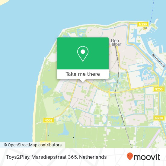 Toys2Play, Marsdiepstraat 365 kaart