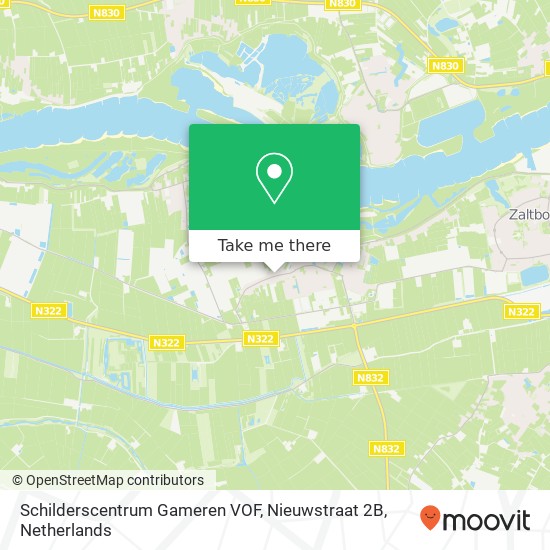 Schilderscentrum Gameren VOF, Nieuwstraat 2B kaart