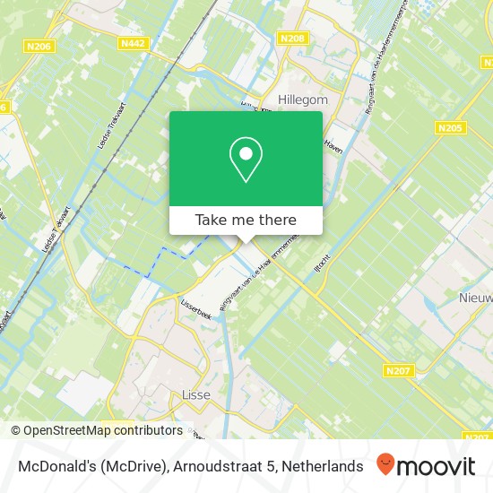 McDonald's (McDrive), Arnoudstraat 5 kaart