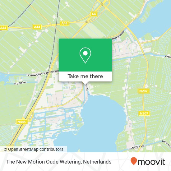 The New Motion Oude Wetering kaart