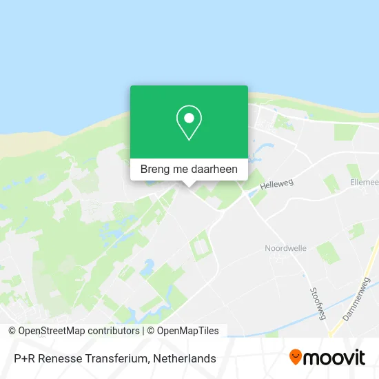 P+R Renesse Transferium kaart