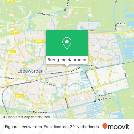 Figuura Leeuwarden, Franklinstraat 29 kaart