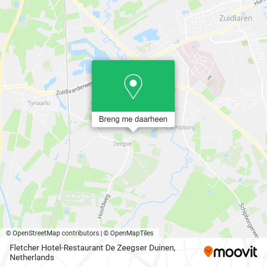 Fletcher Hotel-Restaurant De Zeegser Duinen, Schipborgerweg 8 kaart