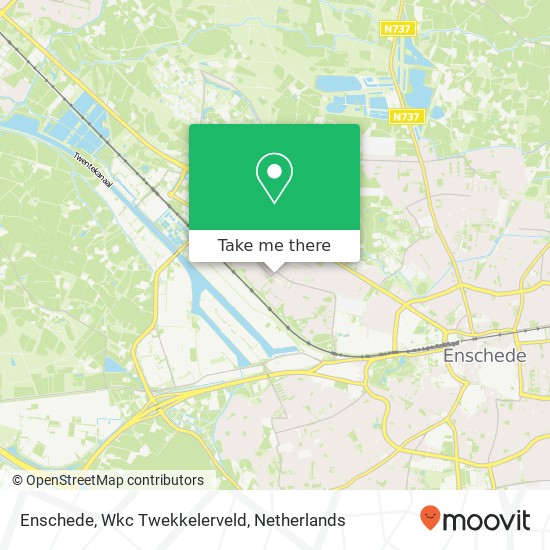 Enschede, Wkc Twekkelerveld kaart