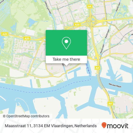 Maasstraat 11, 3134 EM Vlaardingen kaart