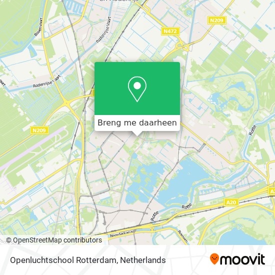 Openluchtschool Rotterdam kaart