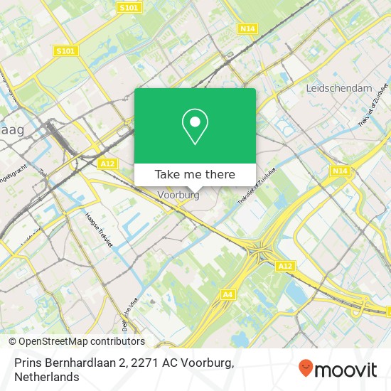 Prins Bernhardlaan 2, 2271 AC Voorburg kaart