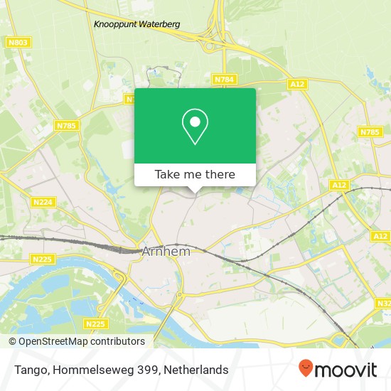 Tango, Hommelseweg 399 kaart