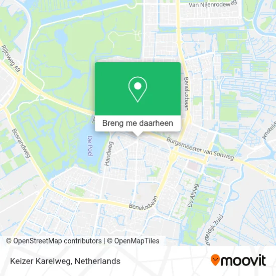 Keizer Karelweg kaart