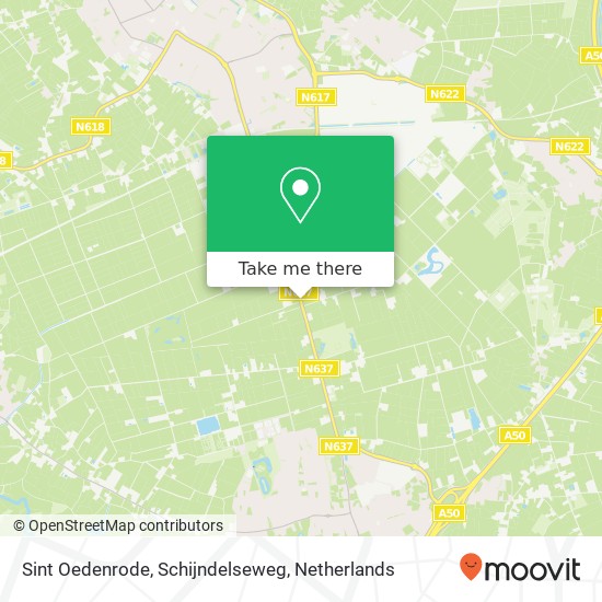 Sint Oedenrode, Schijndelseweg kaart