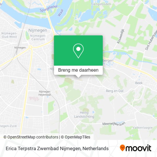 Erica Terpstra Zwembad Nijmegen kaart
