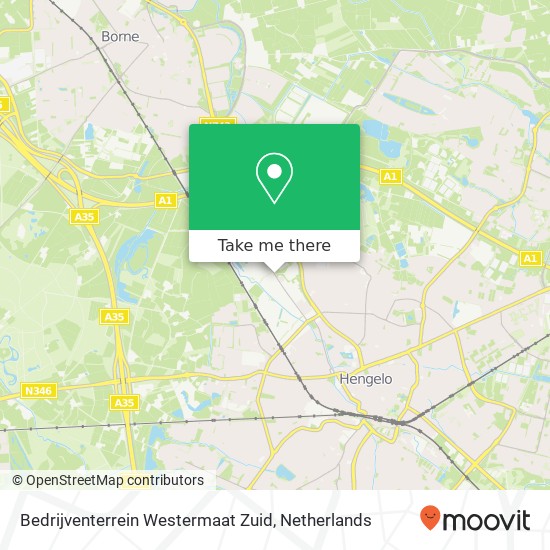 Bedrijventerrein Westermaat Zuid kaart