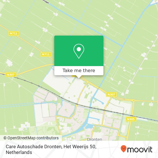 Care Autoschade Dronten, Het Weerijs 50 kaart