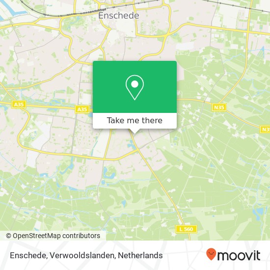 Enschede, Verwooldslanden kaart