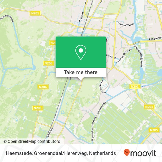 Heemstede, Groenendaal / Herenweg kaart