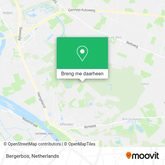 Bergerbos kaart