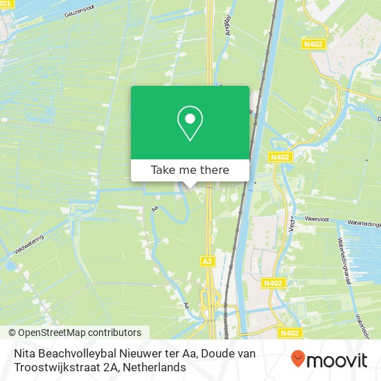 Nita Beachvolleybal Nieuwer ter Aa, Doude van Troostwijkstraat 2A kaart