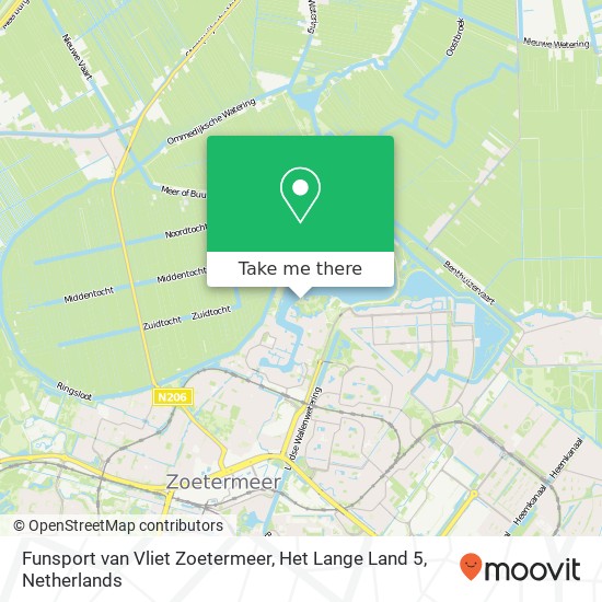 Funsport van Vliet Zoetermeer, Het Lange Land 5 kaart