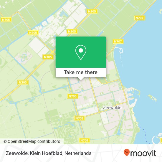 Zeewolde, Klein Hoefblad kaart