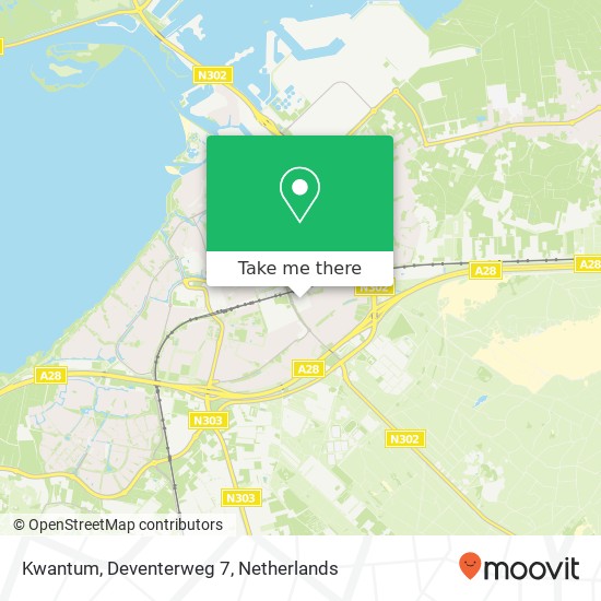 Kwantum, Deventerweg 7 kaart