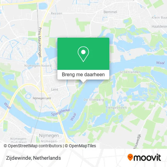 Zijdewinde kaart