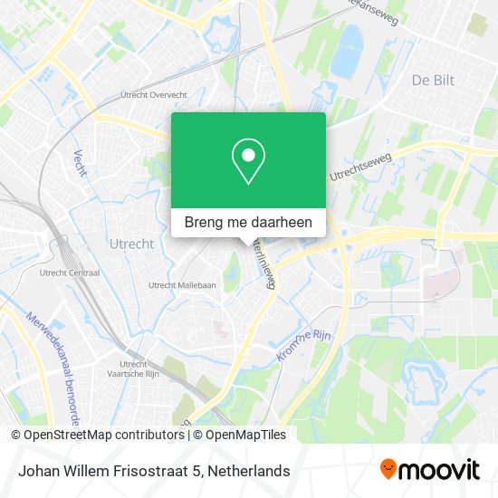 Johan Willem Frisostraat 5 kaart