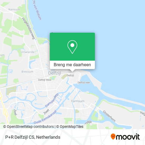 P+R Delfzijl CS kaart