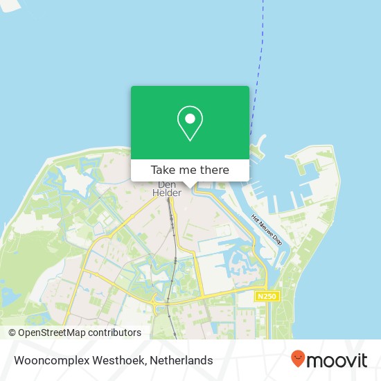 Wooncomplex Westhoek, Westgracht 74 kaart
