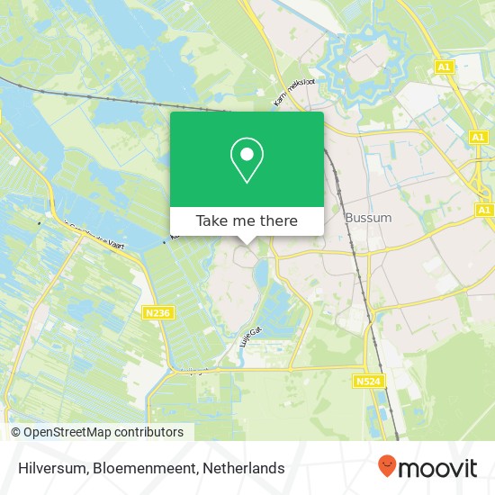 Hilversum, Bloemenmeent kaart