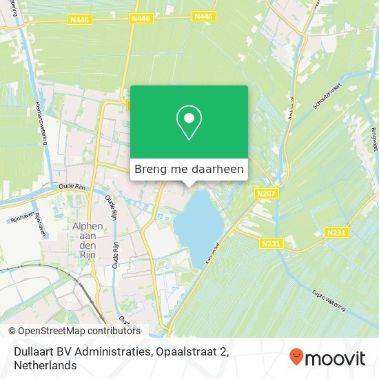 Dullaart BV Administraties, Opaalstraat 2 kaart