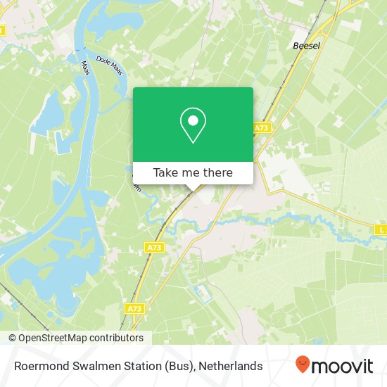 Roermond Swalmen Station (Bus) kaart