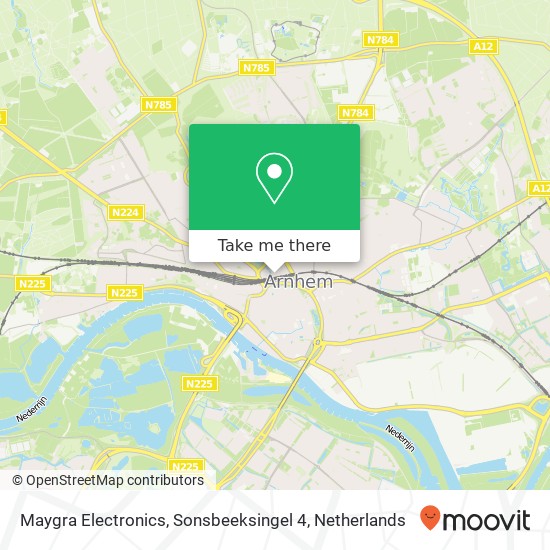 Maygra Electronics, Sonsbeeksingel 4 kaart