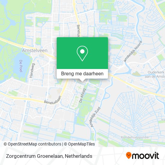 Zorgcentrum Groenelaan kaart