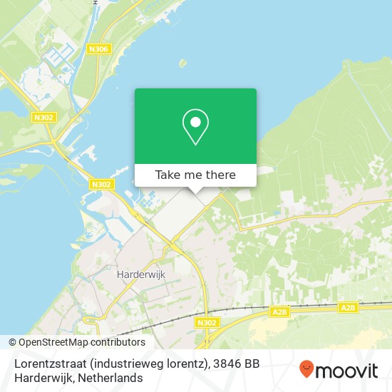 Lorentzstraat (industrieweg lorentz), 3846 BB Harderwijk kaart