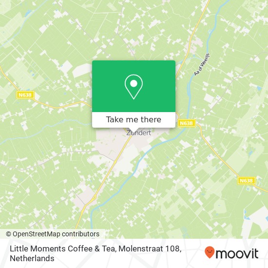 Little Moments Coffee & Tea, Molenstraat 108 kaart