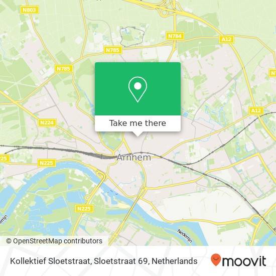 Kollektief Sloetstraat, Sloetstraat 69 kaart