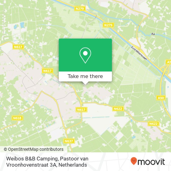 Weibos B&B Camping, Pastoor van Vroonhovenstraat 3A kaart