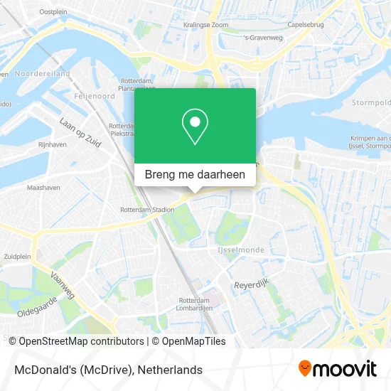 McDonald's (McDrive) kaart