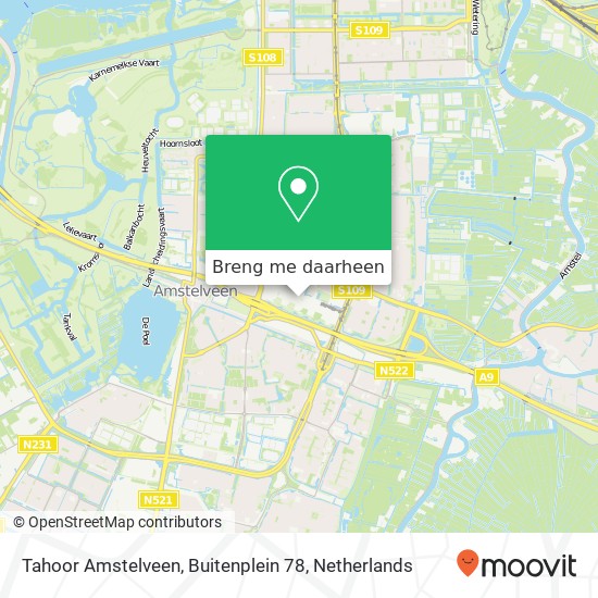 Tahoor Amstelveen, Buitenplein 78 kaart