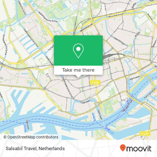 Salsabil Travel, Vierambachtsstraat kaart