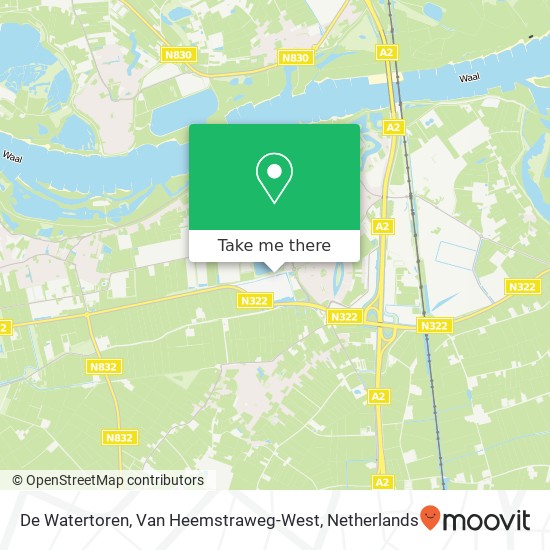 De Watertoren, Van Heemstraweg-West kaart