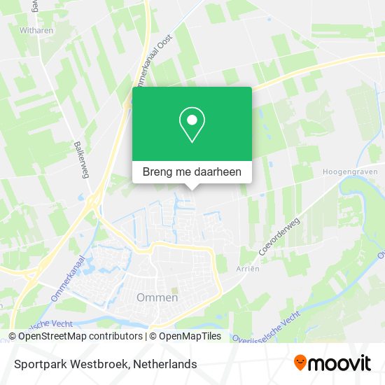 Sportpark Westbroek kaart